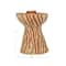 Hello Honey® 5" Round Decorative Hand-Painted Paper Mache Taper Holder